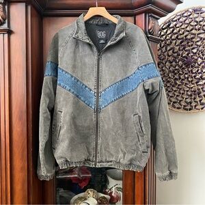 Urban Outfitters BDG Meadowland Denim Track Jacket Men’s M black blue